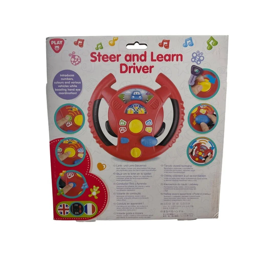 Steer And Learn Driver Toy For Toddlers 24+ Months With Lights, Sounds, Buttons